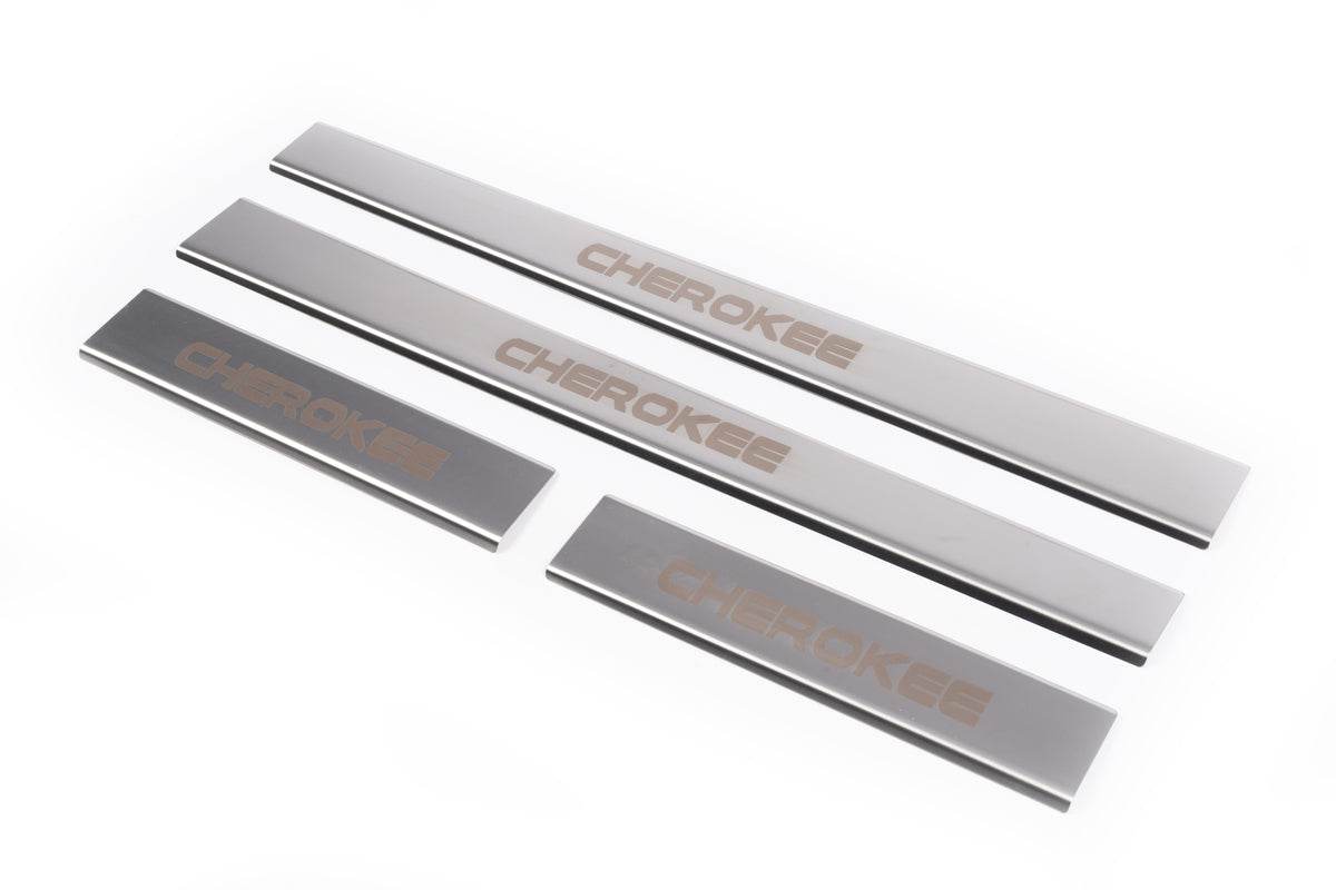 Sill Carmos V1 (4 pieces, stainless steel) for Jeep Cherokee/Liberty 2007-2013 - Reelken Auto