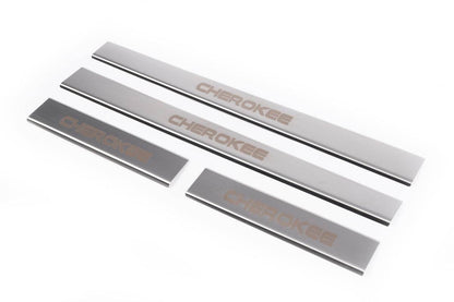 Sill Carmos V1 (4 pieces, stainless steel) for Jeep Cherokee/Liberty 2007-2013 - Reelken Auto