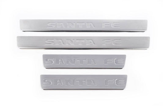 Sill Carmos V1 (4 pieces, stainless steel) for Hyundai Santa Fe 2 2006-2012 - Reelken Auto