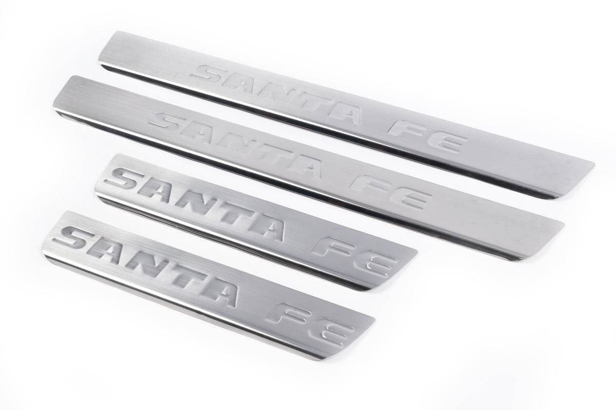 Sill Carmos V1 (4 pieces, stainless steel) for Hyundai Santa Fe 2 2006-2012 - Reelken Auto