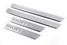 Stainless Steel Door Sill Protectors Carmos V1 (4 pcs) for Hyundai Santa Fe 2 2006-2012 - image 1