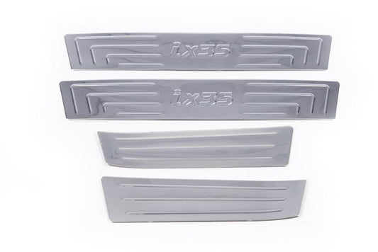 Sill Carmos V1 (4 pieces, stainless steel) for Hyundai IX-35 2010-2015 - Reelken Auto