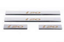 Door Sill Protectors Carmos V1 (4 pcs, Stainless Steel) for Hyundai I-20 2008-2012 - image 2