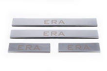 Stainless Steel Door Sill Protectors Carmos V2 (4 pcs) for Hyundai Accent 2006-2010 - image 2