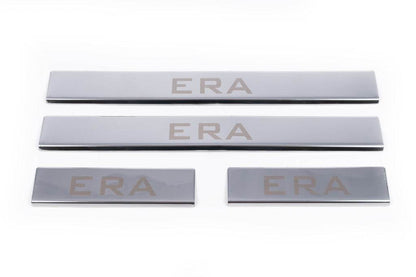 Sill Carmos V2 (4 pieces, stainless.) for Hyundai Accent 2006-2010 - Reelken Auto