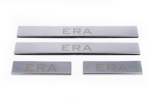 Sill Carmos V2 (4 pieces, stainless.) for Hyundai Accent 2006-2010 - Reelken Auto
