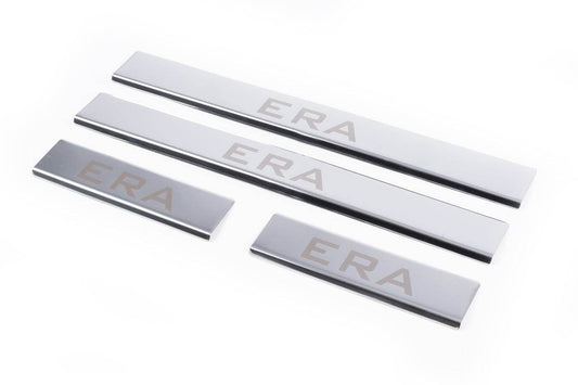 Sill Carmos V2 (4 pieces, stainless.) for Hyundai Accent 2006-2010 - Reelken Auto
