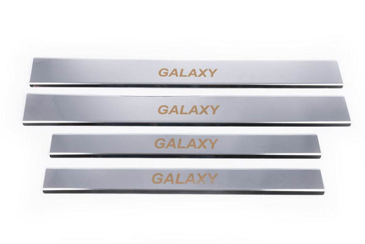 Door sills Carmos (4 pieces, stainless steel) for Ford Galaxy 1995-2006 - Reelken Auto