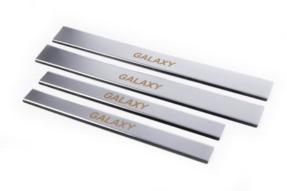 Door sills Carmos (4 pieces, stainless steel) for Ford Galaxy 1995-2006 - Reelken Auto