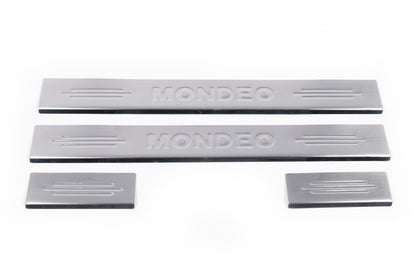 Carmos Stainless Steel Door Sill Protectors (4 pcs) for Ford Mondeo 2008-2014 - image 2