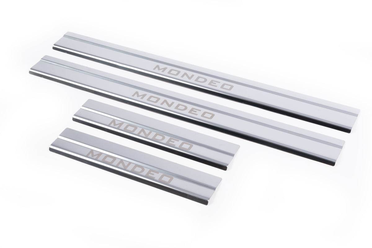 Door sills CARMOS (4 pieces, stainless.) for Ford Mondeo 2000-2007 - Reelken Auto