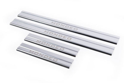 Door sills CARMOS (4 pieces, stainless.) for Ford Mondeo 2000-2007 - Reelken Auto