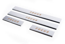 Door Sill Protectors Carmos V1 (4 pcs, Stainless Steel) for Ford Focus I 1998-2005 - image 1