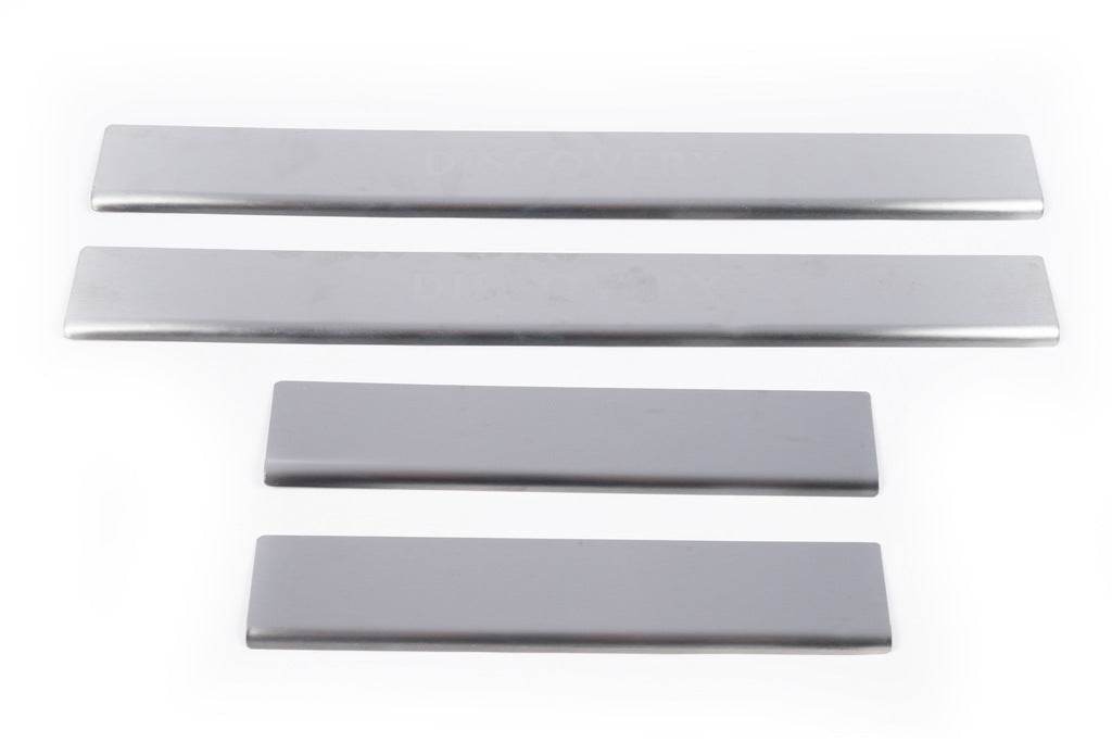 Door sills Carmos (4 pieces, stainless.) for Land Rover Discovery III - Reelken Auto