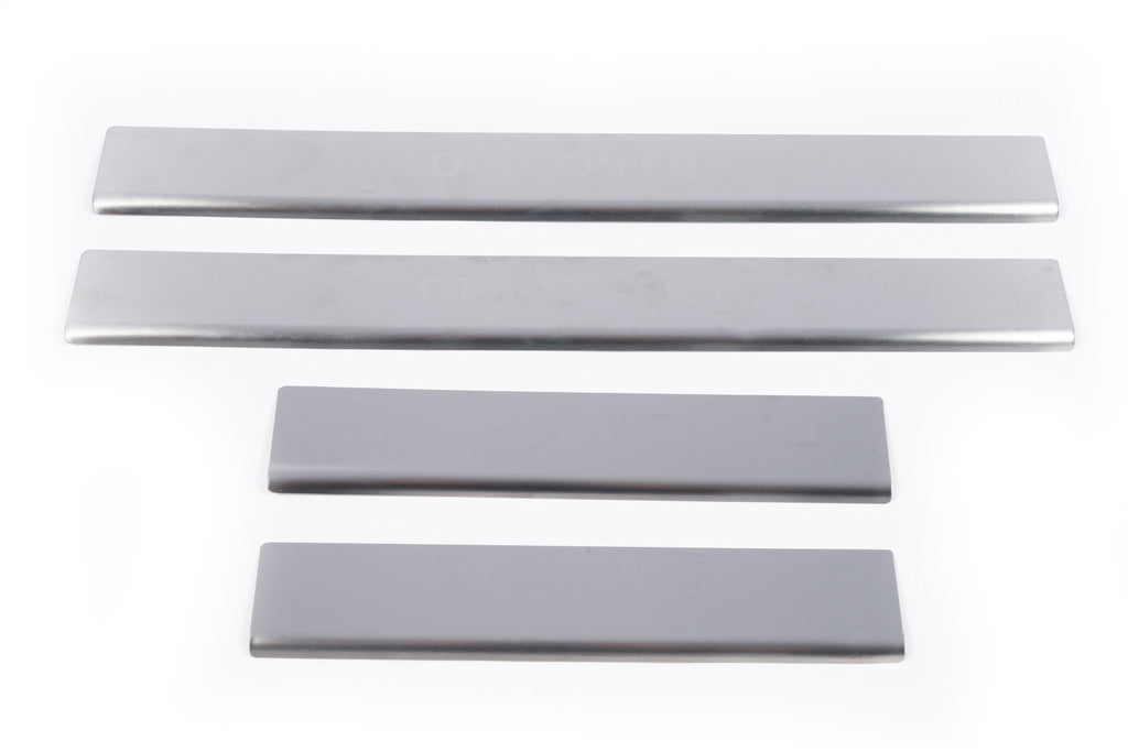 Carmos Door Sill Protectors (4 pcs, Stainless Steel) for Land Rover Discovery III 2004-2009 - image 2
