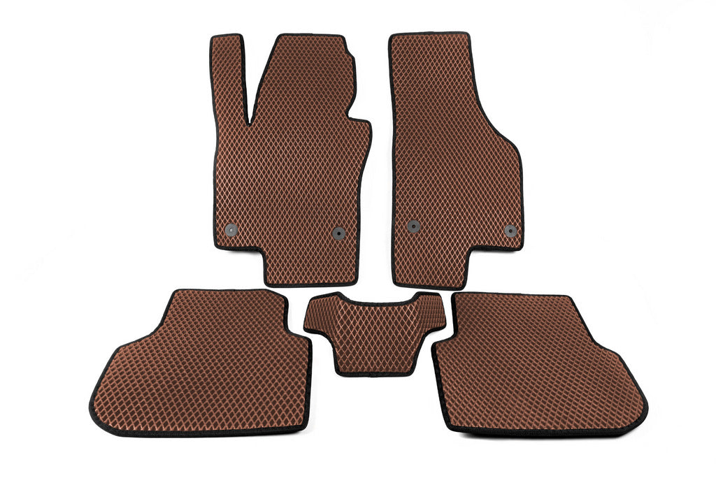 EVA Floor Mats (brick red) for Volkswagen Jetta 2011-2018 - image 1