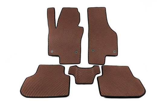 EVA Floor Mats (brick red) for Volkswagen Jetta 2011-2018 - image 1