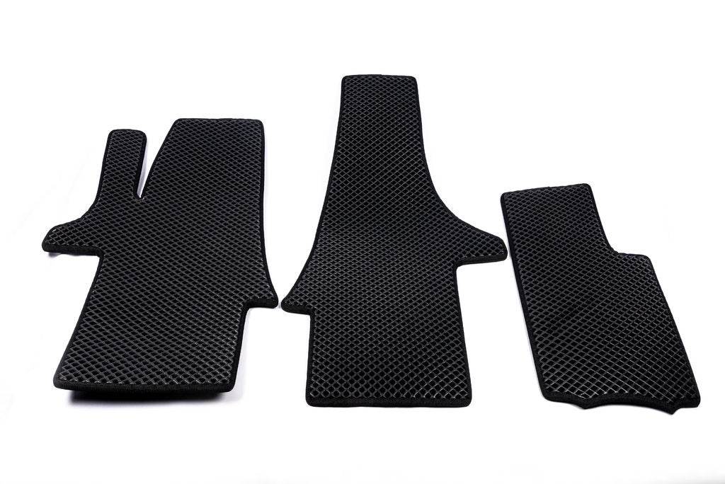 EVA floor mats (black, front, for 1+1) for Volkswagen T5 2010-2015 - Reelken Auto