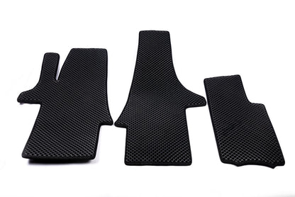 EVA Floor Mats (black, front, for 1+1) for Volkswagen T5 Caravelle 2004-2010 - image 2