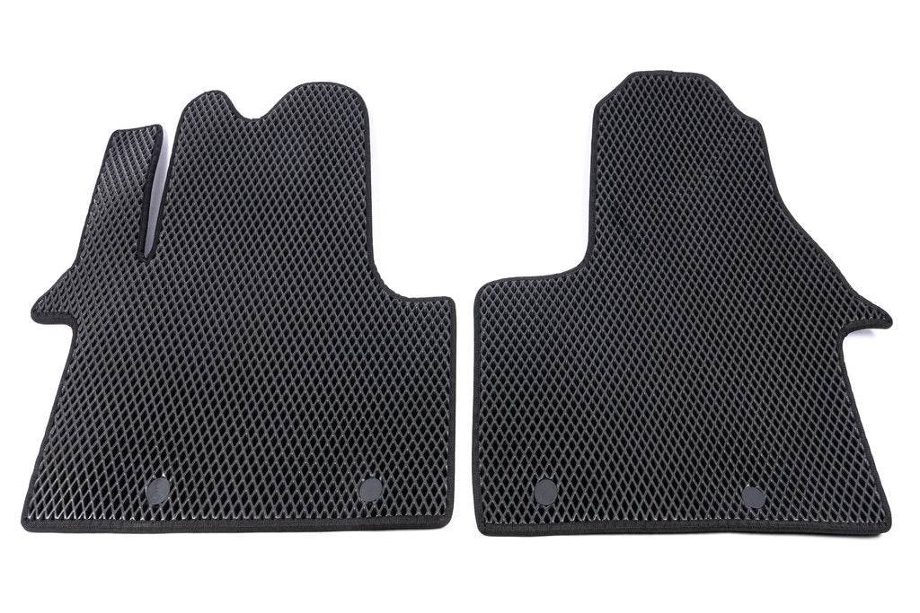 Floor mats (2 pcs, EVA, black) for Fiat Talento 2016↗ - Reelken Auto