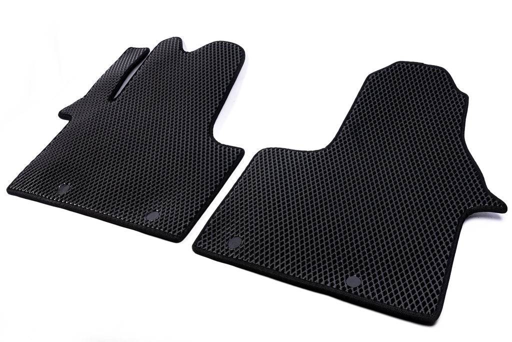 Floor mats (2 pcs, EVA, black) for Fiat Talento 2016↗ - Reelken Auto