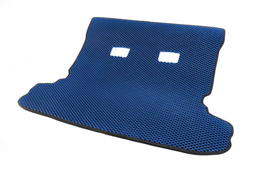Trunk mat (EVA, Blue) for Mitsubishi Pajero Wagon IV - Reelken Auto