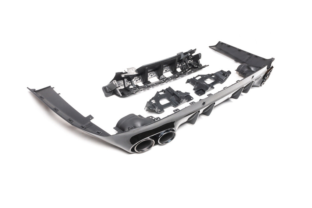 Rear diffuser with exhaust tips (GT53 Design) for Mercedes CLS C257 2018- - image 5