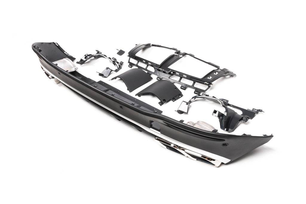 GLE63 AMG rear diffuser (with chrome nozzles) for Mercedes GLE W167 - Reelken Auto