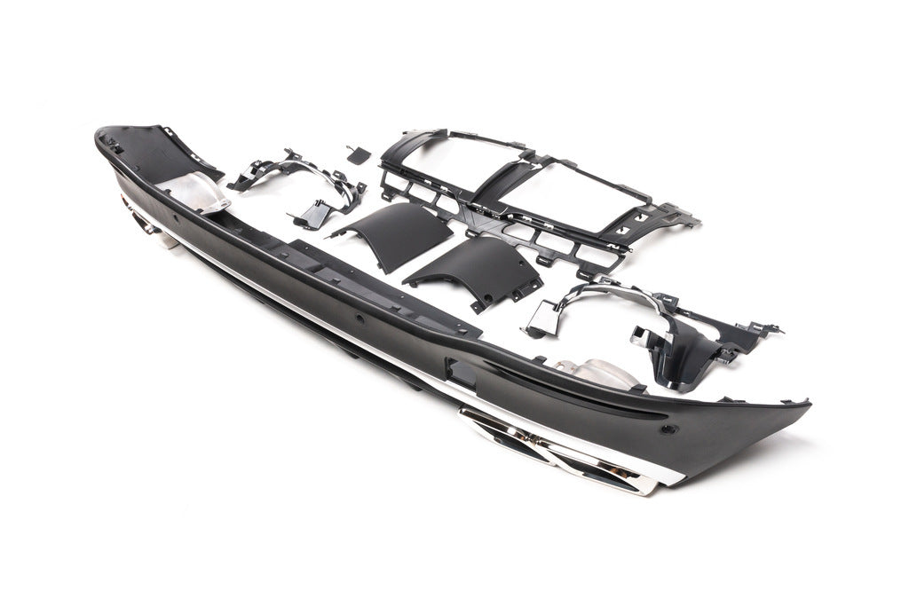 GLS63 AMG rear diffuser (with Chrome inserts) for Mercedes GLS X167 - image 5