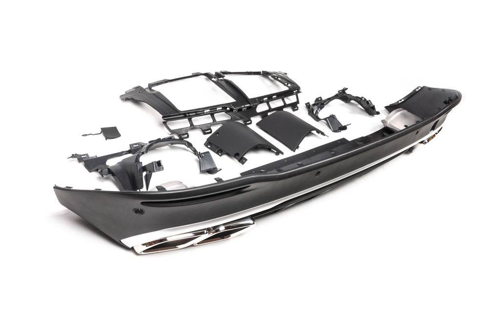 GLE63 AMG rear diffuser (with chrome nozzles) for Mercedes GLE W167 - Reelken Auto