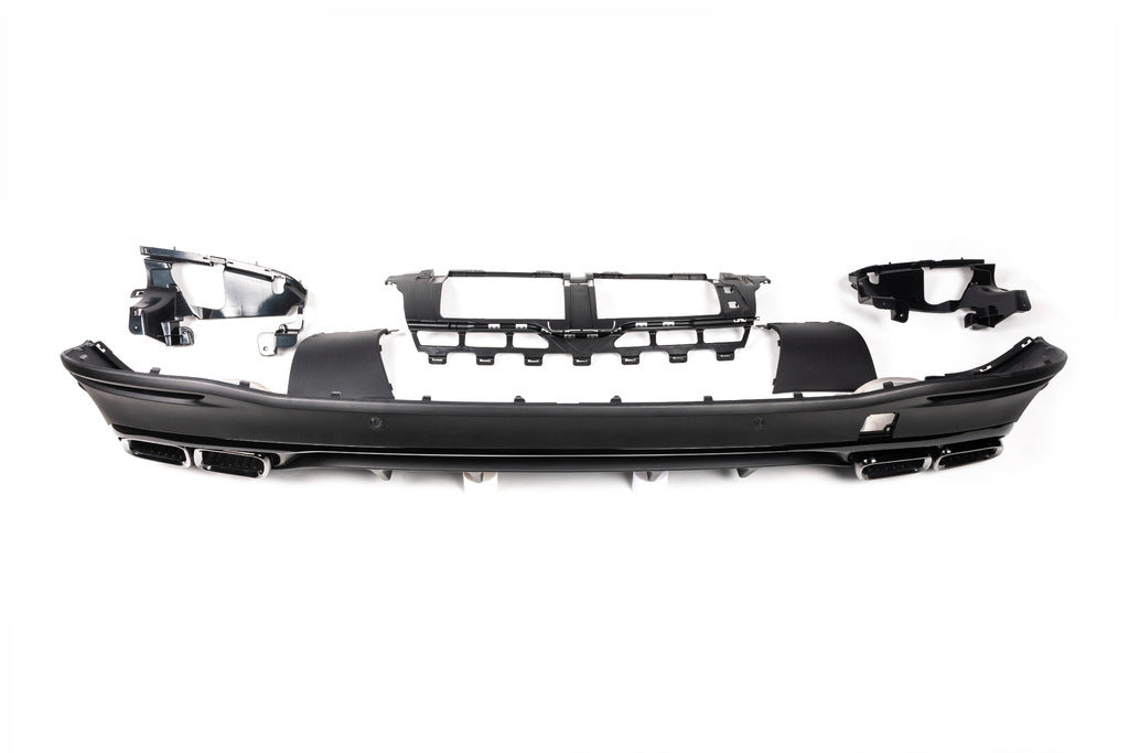 Rear diffuser with exhaust tips BlackEdition (GLS63 design) for Mercedes GLS X167 2019- - image 8