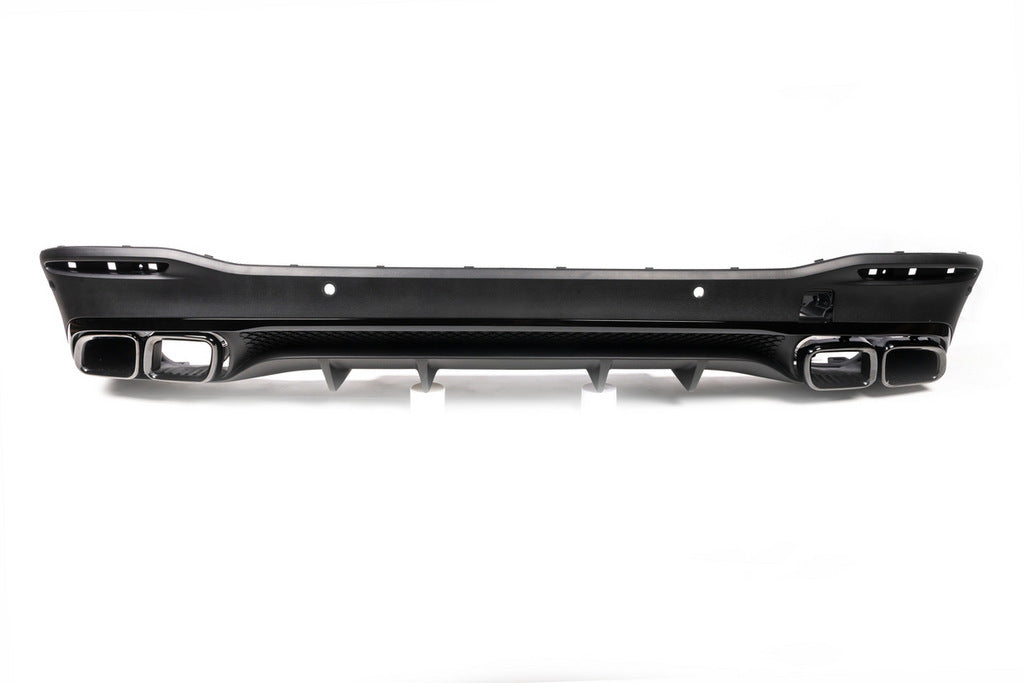 Rear diffuser with exhaust tips BlackEdition (GLS63 design) for Mercedes GLS X167 2019- - image 3
