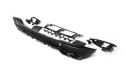 Rear diffuser with exhaust tips BlackEdition (GLS63 design) for Mercedes GLS X167 2019- - image 9