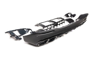 Rear diffuser with exhaust tips BlackEdition (GLS63 design) for Mercedes GLS X167 2019- - image 10