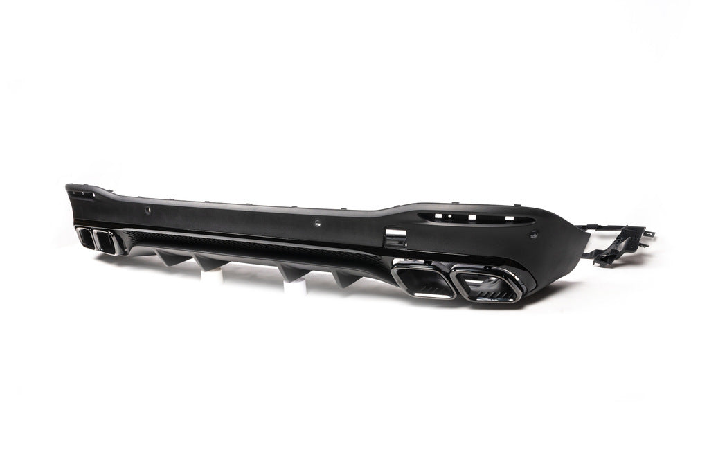 Rear diffuser with exhaust tips BlackEdition (GLS63 design) for Mercedes GLS X167 2019- - image 5