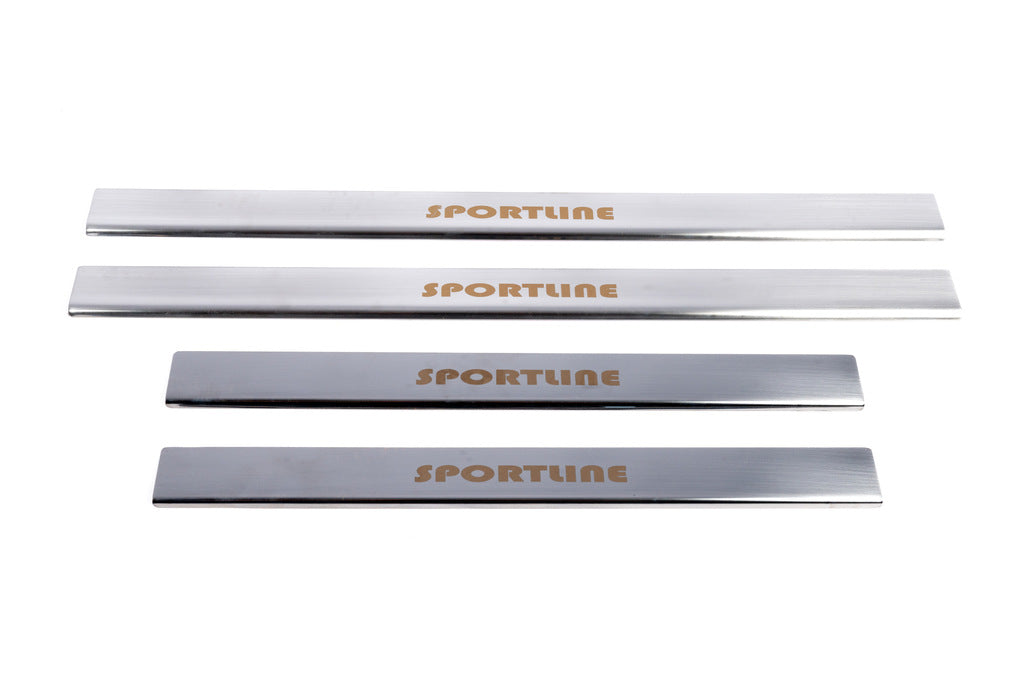 Door Sill Protectors SportLine (4 pcs, Stainless Steel) for Mercedes E-сlass W124 1984-1997 - image 2