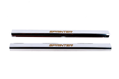 Door Sill Covers VIP-Style (2 pcs, Stainless Steel) for Mercedes Sprinter W906 2006-2018 - image 3