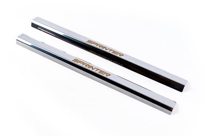 Door Sill Covers VIP-Style (2 pcs, Stainless Steel) for Mercedes Sprinter W906 2006-2018 - image 2