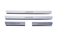 Stainless Steel Door Sill Protectors Carmos V1 (4 pcs) for Mitsubishi Lancer 9 2004-2008 - image 2