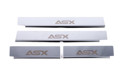 Carmos Door Sill Protectors (4 pcs, Stainless Steel) for Mitsubishi ASX 2010-2023 - image 2