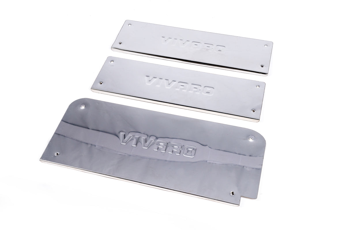 Interior door sill protectors stainless steel for Opel Vivaro 2001-2015 - image 1