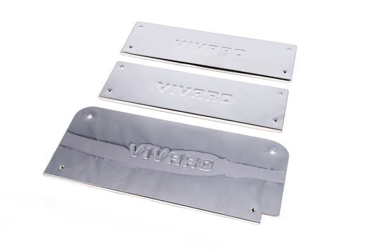 Interior door sill protectors stainless steel for Opel Vivaro 2001-2015 - image 1