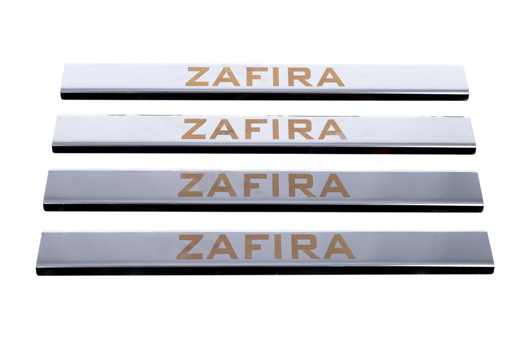 Door Sill Protectors Carmos V1 (4 pcs, Stainless Steel) for Opel Zafira B 2005-2011 - image 2