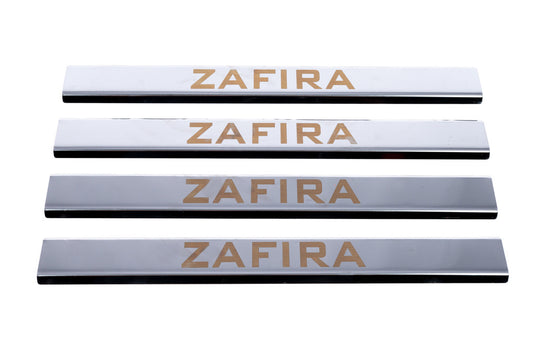 Door Sill Protectors Carmos V1 (4 pcs, Stainless Steel) for Opel Zafira B 2005-2011 - image 2