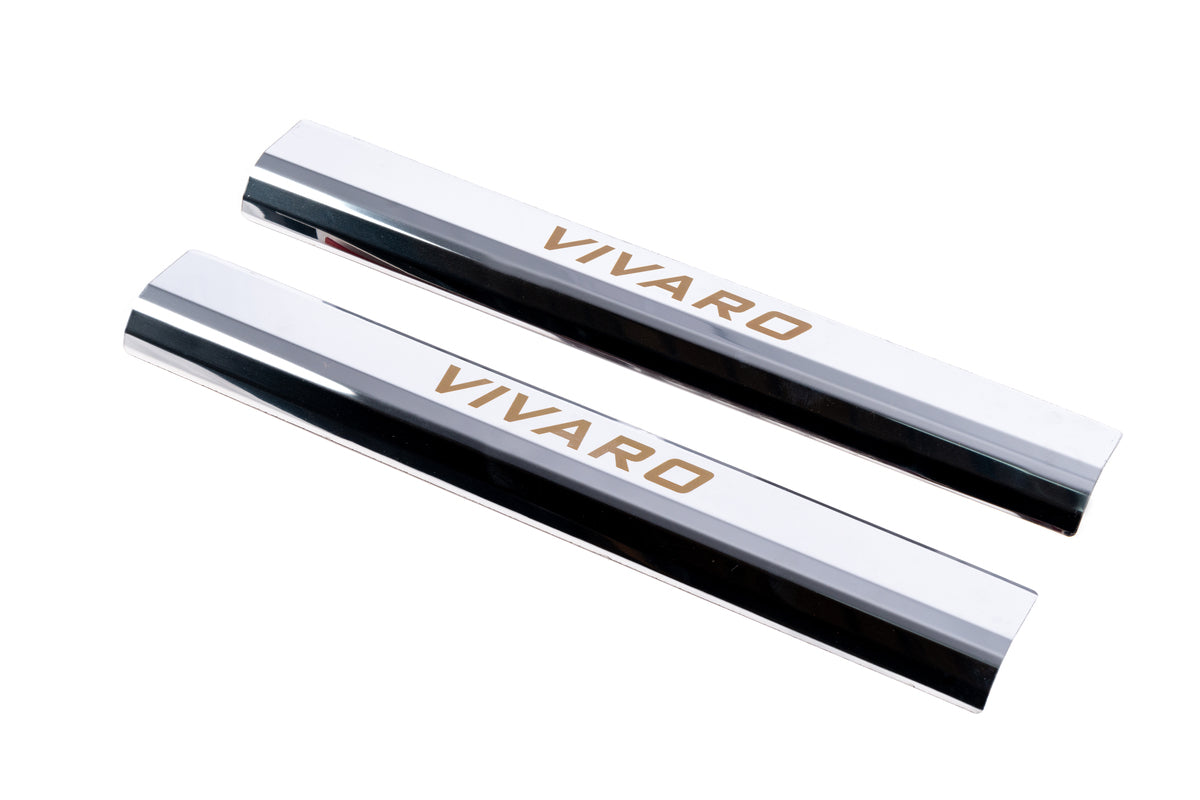 Door Sill Covers VIP-Style (2 pcs, Stainless Steel) for Opel Vivaro 2001-2015 - image 1