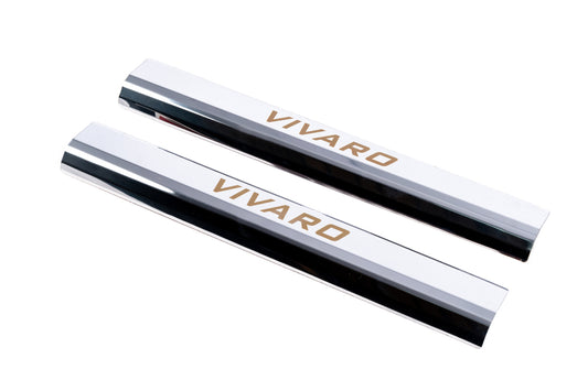 Door Sill Covers VIP-Style (2 pcs, Stainless Steel) for Opel Vivaro 2001-2015 - image 1