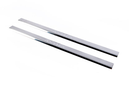 Door Sill Protectors Carmos (Coupe, 2 pcs, Stainless Steel) for Opel Astra G classic 1998-2012 - image 1
