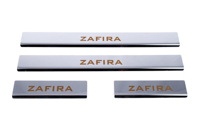 Carmos Door Sill Protectors (4 pcs, Stainless Steel) for Opel Zafira C Tourer 2011-2019 - image 2
