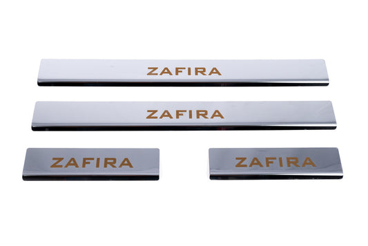 Carmos Door Sill Protectors (4 pcs, Stainless Steel) for Opel Zafira C Tourer 2011-2019 - image 2