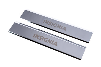 Interior door sill protectors Carmos (2 pcs, stainless steel) for Opel Insignia 2008-2017 - image 1